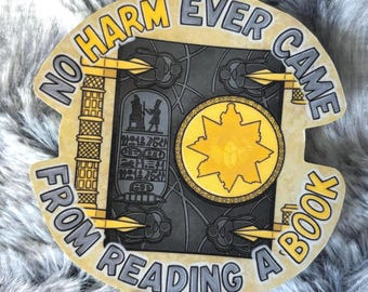 Sticker Book of the Dead 'It's Just a Book' The Mummy (1999) geïnspireerd