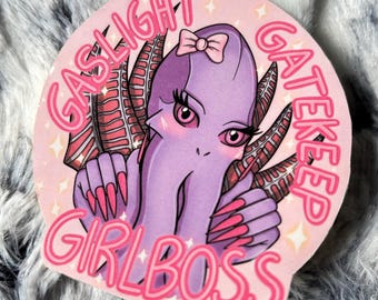 Baldur’s Gate 3 The Emperor ‘Gaslight, Gatekeep, Girlboss’ Sticker