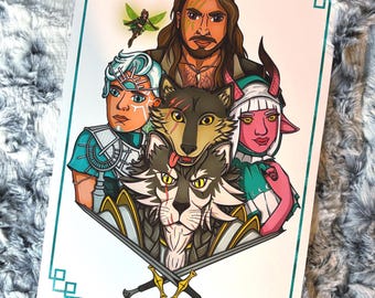 Critical Role Campaign 4 'The Soldiers' Fanart A4 Print