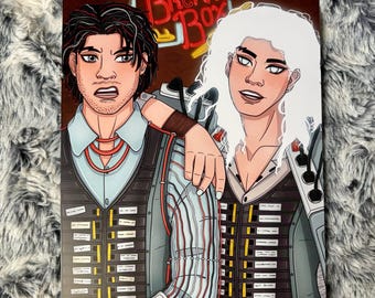 Date Everything Eddie and Volt A4 Print