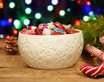 Snowflake Christmas Bowl – 3D Printed Festive Candy Dish