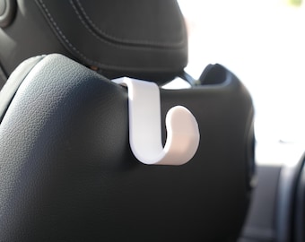 Car Headrest Hook X2 Engineered Using 3D Printing, Car Storage Organiser, Bag Holder