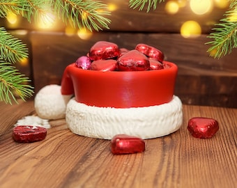Santa Hat Bowl – 3D Printed Festive Candy Bowl