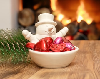 Snowman Bowl – 3D Printed Festive Treat Dish
