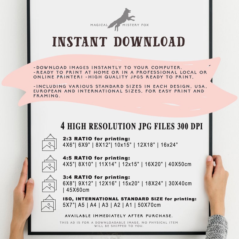 Nursery Fairy Printable Illustration Forest Fairies Nursery Etsy