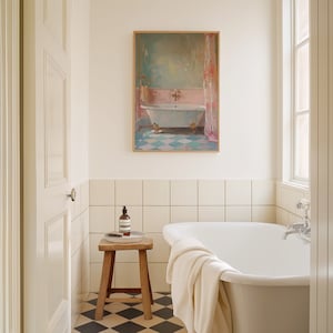 Printable Vintage Bathroom Art Print | Farmhouse Bathroom Decor ...
