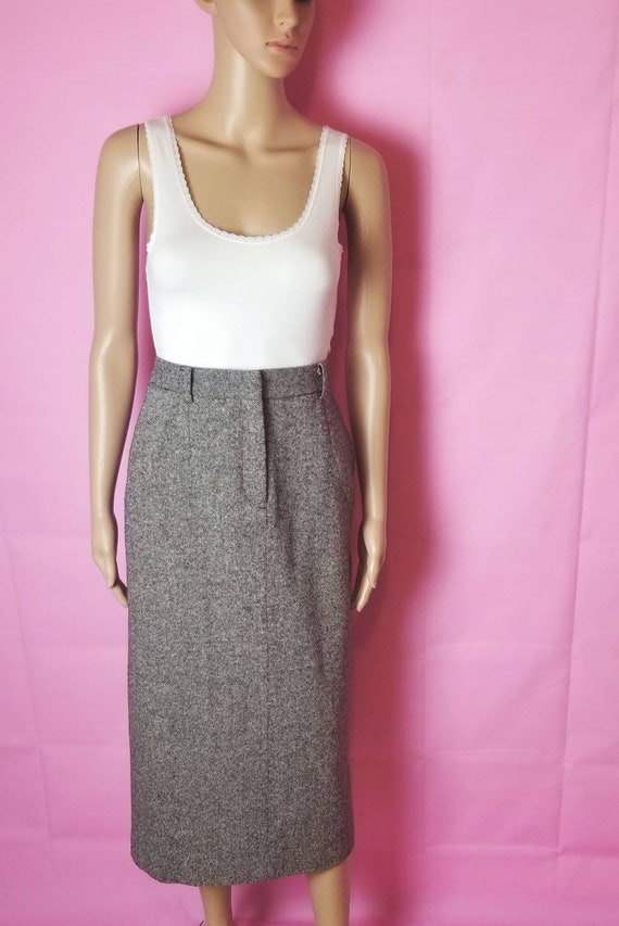 midi pencil skirt 80s