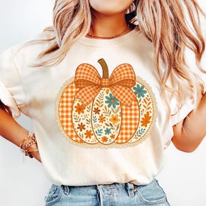 Preppy Floral Fall Pumpkin png, Pumpkin Lace png, Ditsy Floral Fall png, Autumn png, Coquette Fall png, Pumpkin Spice Png, Tis The Season