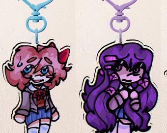 double-sided keychains (doki doki literature club!)