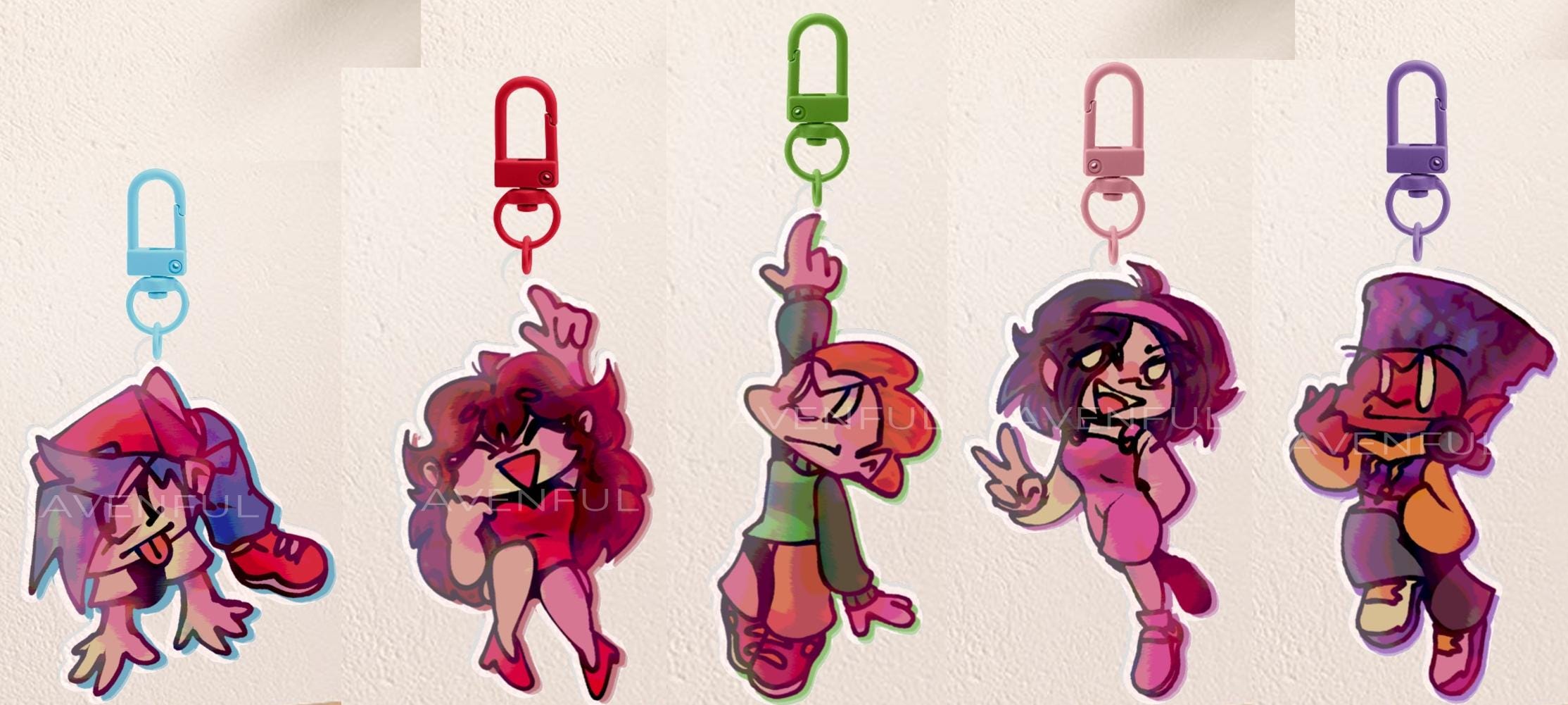 keychains (friday night funkin')