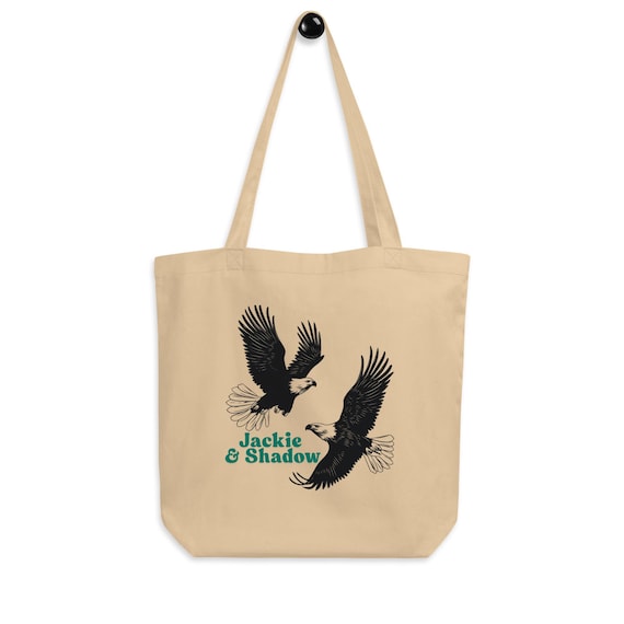 100% Organic Cotton Tote Bag – “My Favorite Show: Bald Eagles of Big Bear Lake” | Jackie & Shadow Bald Eagle | Eco-friendly Eagle Fan Gift