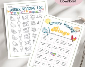 Diário de Leitura de Verão e Pacote de Bingo: Atividade para Educação Domiciliar (PDF)