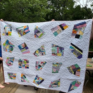 Modern Style Handmade Lap Quilt