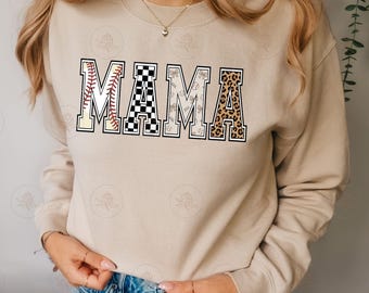 Baseball Mama PNG, Mama Png Baseball, Sublimation Png, Game Day Sublimation Design, Trendy Baseball Mom Digital Download, Cute Sports PNG