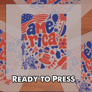 Boho Floral DTF, 4th of July Ready to Press Transfer, Floral Patriotic Design, Heat Press DTF for Trendy American Apparel, 1776 dtf print