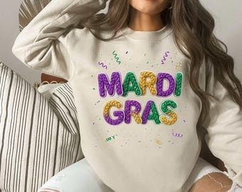 Mardi Gras Faux Yarn PNG, Latch Hook Crochet Design, Digital Download, Louisiana Festival Clipart, Art Print