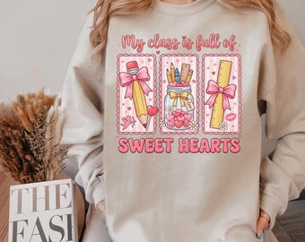 Teacher Sweetheart PNG, Teaching Sweethearts Retro Valentine, Valentines Day PNG, Digital Download for Teachers