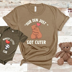 Family Bear Matching Shirt Set – Custom Mama Papa Baby Bear Shirts – New Mom and Dad Outfit – Baby Shower Gift Idea