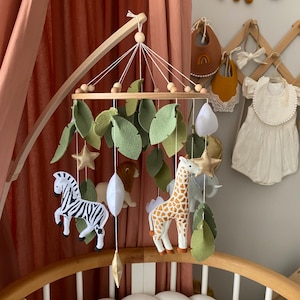 Karuzele do łóżeczka dziecięcego z filcu, zabawki do pokoju dziecięcego, dekoracje do pokoju dziecięcego, ręcznie robione karuzele dla dzieci, prezent na baby shower