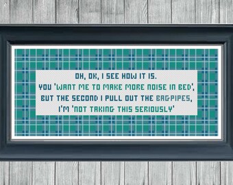 Bagpipes - Digital Cross Stitch Pattern