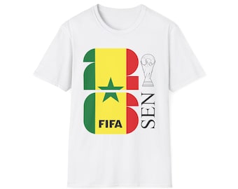 Senegal Flag FIFA World Cup 2026 T-Shirt | Senegal Football Tee