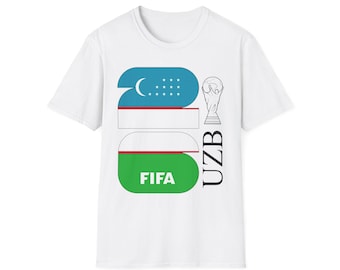 Uzbekistan FIFA World Cup 2026 Logo T-Shirt | UZB Football Tee