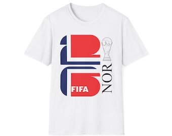Norway FIFA 2026 Flag Team Code T-Shirt | NOR football jersey design
