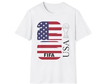 USA Flag FIFA Soccer World Cup 2026 T-Shirt | American Soccer Tee