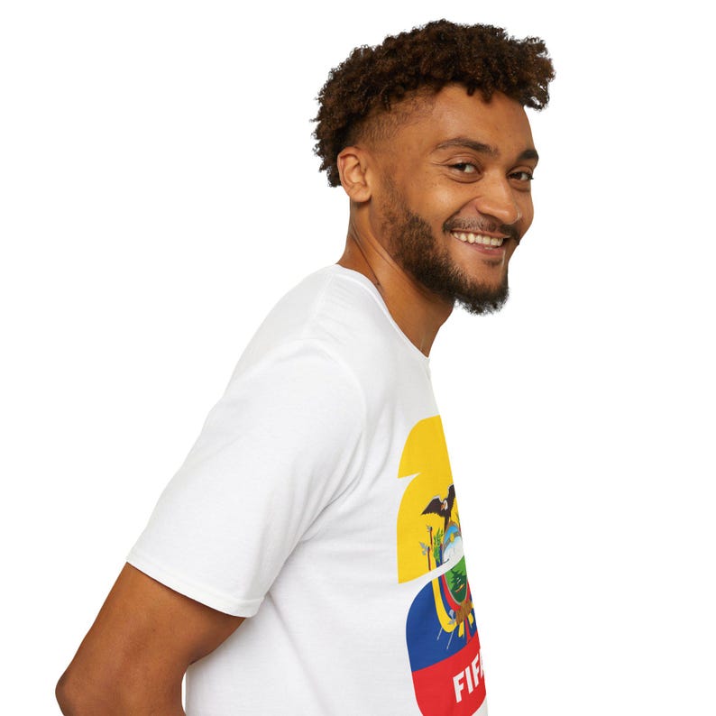 Ecuador Flag FIFA 2026 World Cup Tee | ECU Conmebol Football T-Shirt image 10