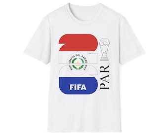 Paraguay Flag FIFA World Cup 2026 T-Shirt | Paraguay Soccer Tee