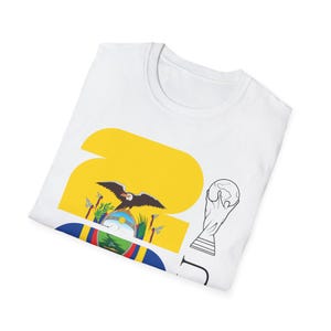 Ecuador Flag FIFA 2026 World Cup Tee | ECU Conmebol Football T-Shirt image 3