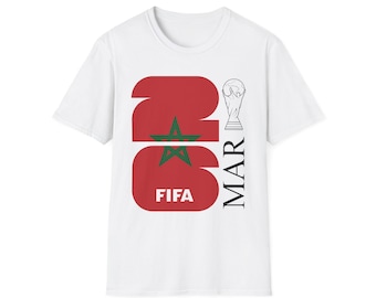 Morocco 2026 World Cup Tee | FIFA Morocco Football Soccer T-Shirt MAR