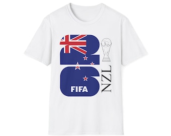 New Zealand FIFA World Cup T-Shirt 2026 | NZL Flag Soccer Tee