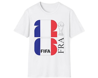France World Cup 2026 Number 13 FIFA T-Shirt | FRA Tricolor Trophy