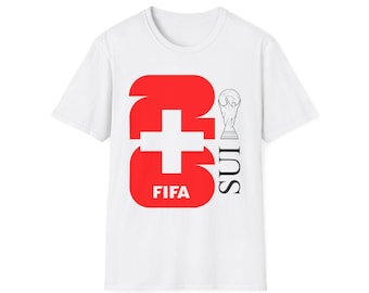 Swiss FIFA World Cup Logo T-Shirt 2026 | Switzerland Football Tee