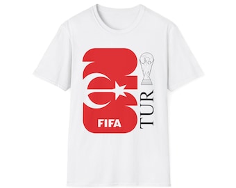 Turkey FIFA World Cup 2026 logo T-Shirt | TUR crest football jersey style