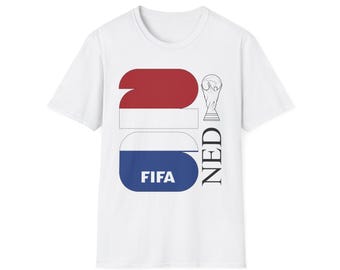 Maglietta con la bandiera dei Paesi Bassi per i Mondiali FIFA 2026 / Maglietta da calcio NED
