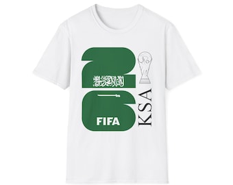 Saudi Arabia FIFA 2026 World Cup T-Shirt | KSA football jersey graphic