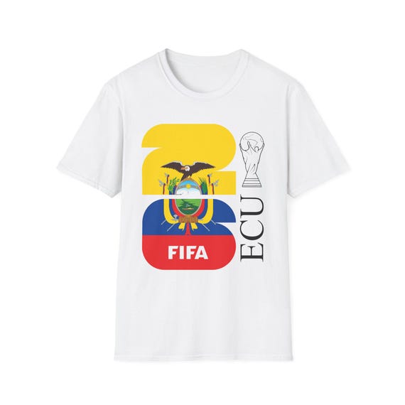 Ecuador Flag FIFA 2026 World Cup Tee | ECU Conmebol Football T-Shirt