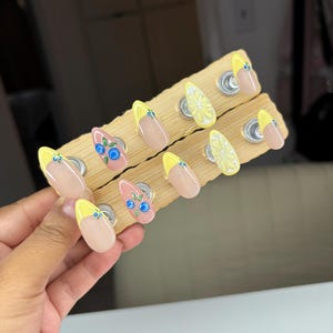 lemon blueberry nails