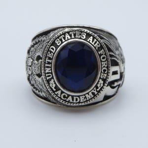 Handcrafted ring , Personalized ring , in USA , NEW , silver 925 , ring , 1970 ,   UNITED states air force ring , usaf ring , usaf