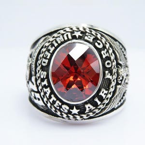 Personalized ring , in USA , NEW , silver 925 , ring , 1979 , UNITED states air force ring , usaf ring , usaf , Handcrafted ring