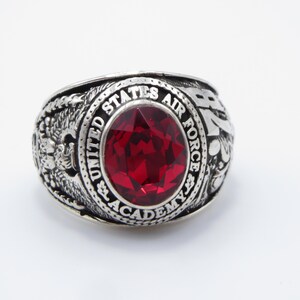 Handcrafted ring , Personalized ring , in USA , NEW , silver 925 , ring , 1978 ,  UNITED states air force ring , usaf ring , usaf