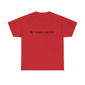 Camiseta revolucionaria "Los pensamientos son libres". Perfecta para el día a día, para protestar sutilmente y para provocar la reflexión. imagen 8