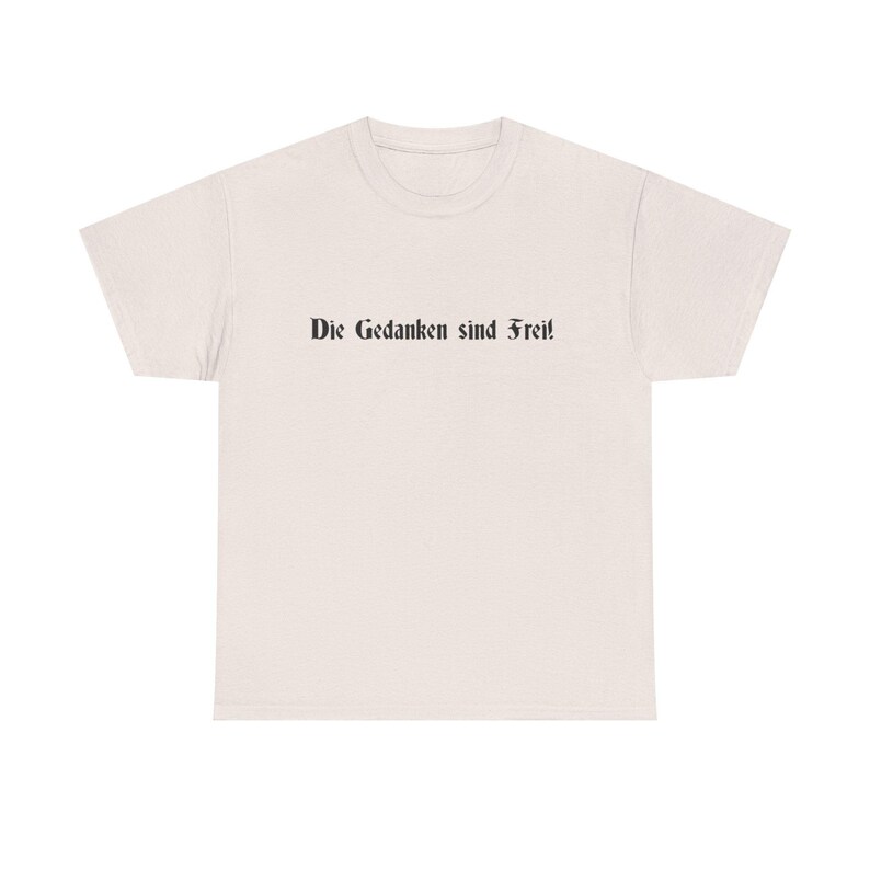 Camiseta revolucionaria "Los pensamientos son libres". Perfecta para el día a día, para protestar sutilmente y para provocar la reflexión. imagen 2