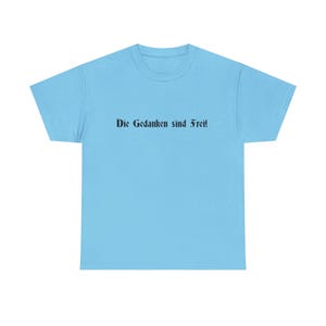 Camiseta revolucionaria "Los pensamientos son libres". Perfecta para el día a día, para protestar sutilmente y para provocar la reflexión. imagen 5