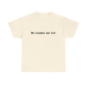 Camiseta revolucionaria "Los pensamientos son libres". Perfecta para el día a día, para protestar sutilmente y para provocar la reflexión. imagen 10