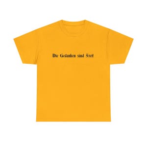 Camiseta revolucionaria "Los pensamientos son libres". Perfecta para el día a día, para protestar sutilmente y para provocar la reflexión. imagen 4