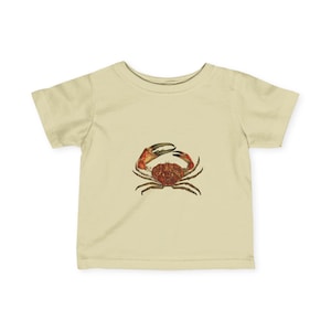 Cute Crab Infant Tee, Baby Summer Shirt, Ocean Themed Gift, Little Crustacean Top, Toddler T-Shirt
