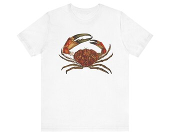Giant Australian Crab | Crab Lover's Unisex Tee, Beachy Vibes, Eco-friendly Cotton, Ocean-themed Gift